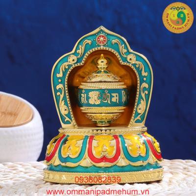 Kinh luân Om Mani Padme Hum nhỏ để bàn